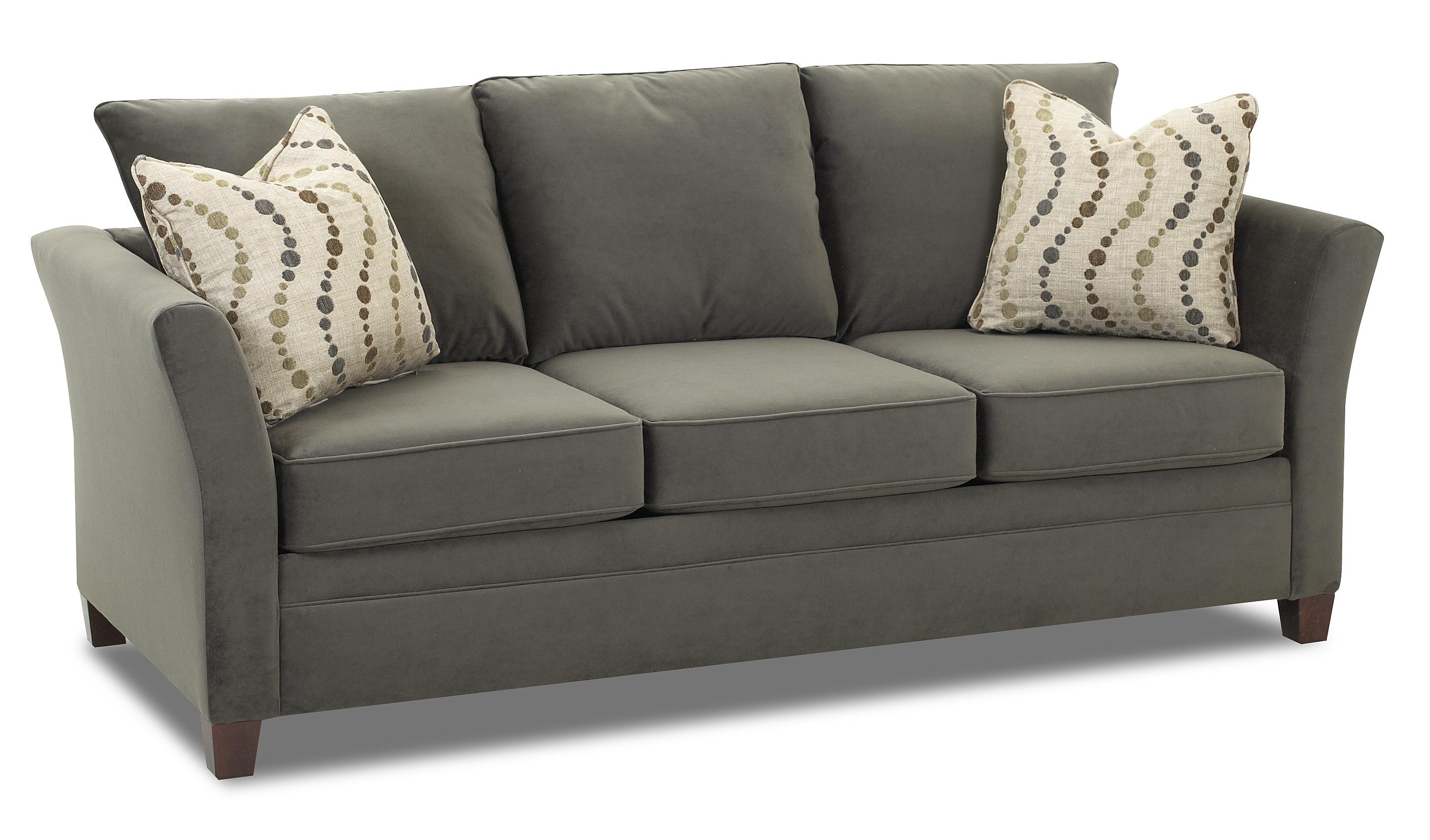 Klaussner Taylor Sofa with Accent Pillows Darvin Furniture Sofas